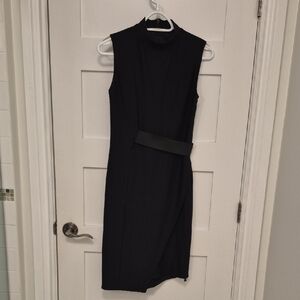 ASOS Black Midi Dress with Belt